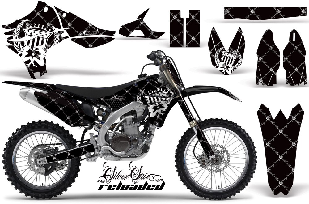 Yamaha YZ450F 2010 Graphics RELOADED-WHITE BLACKBG-NP